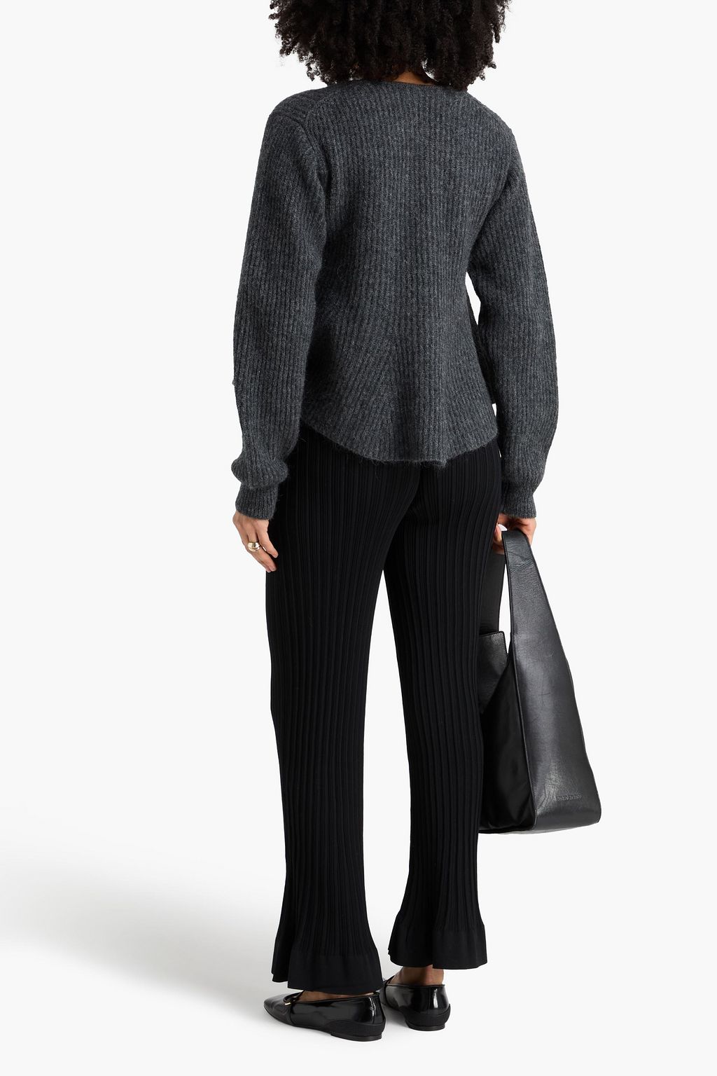 BY MALENE BIRGER Schlaghose aus einer gerippten Baumwollmischung