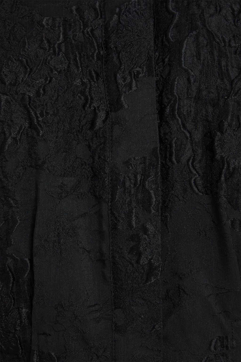 SIMKHAI Pintucked cloqué midi shirt dress