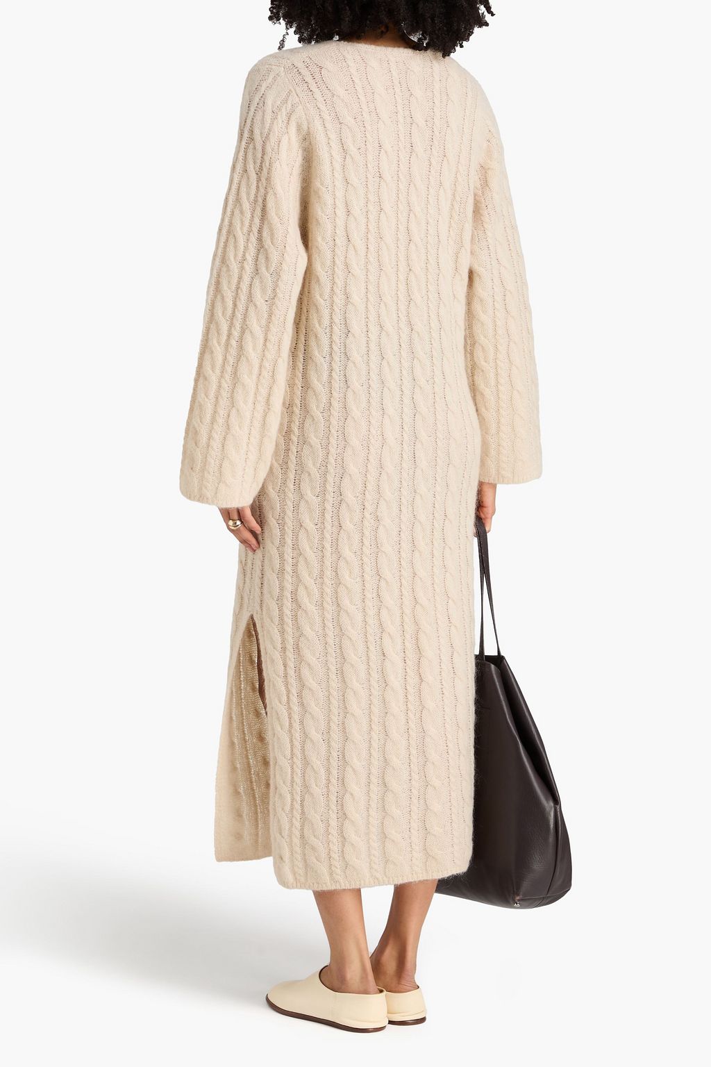 BY MALENE BIRGER فستان متوسط الطول "لوفيلا" من نسيج محبوك بحبكة غليظة