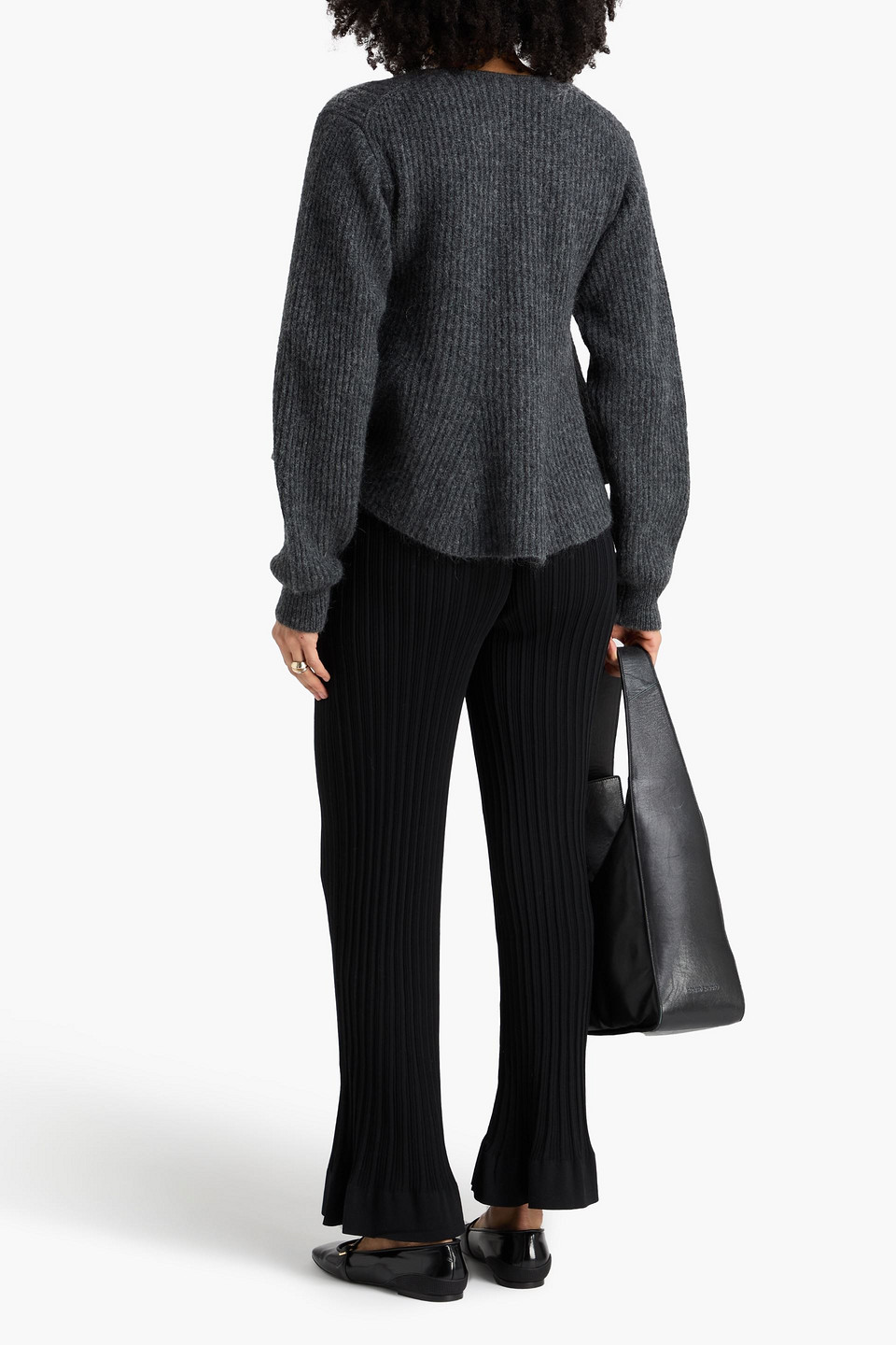  By Malene Birger - Ribbed Wool-blend Sweater - Gray - Xs 