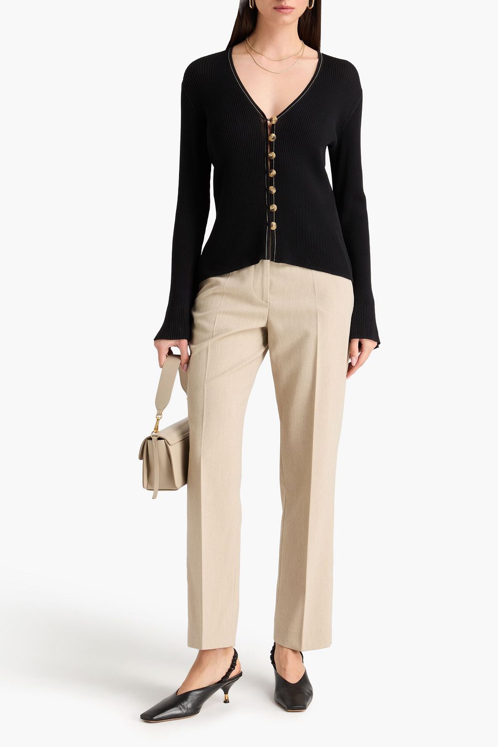 BY MALENE BIRGER Cardigan „Cirella“ aus einer gerippten Baumwollmischung