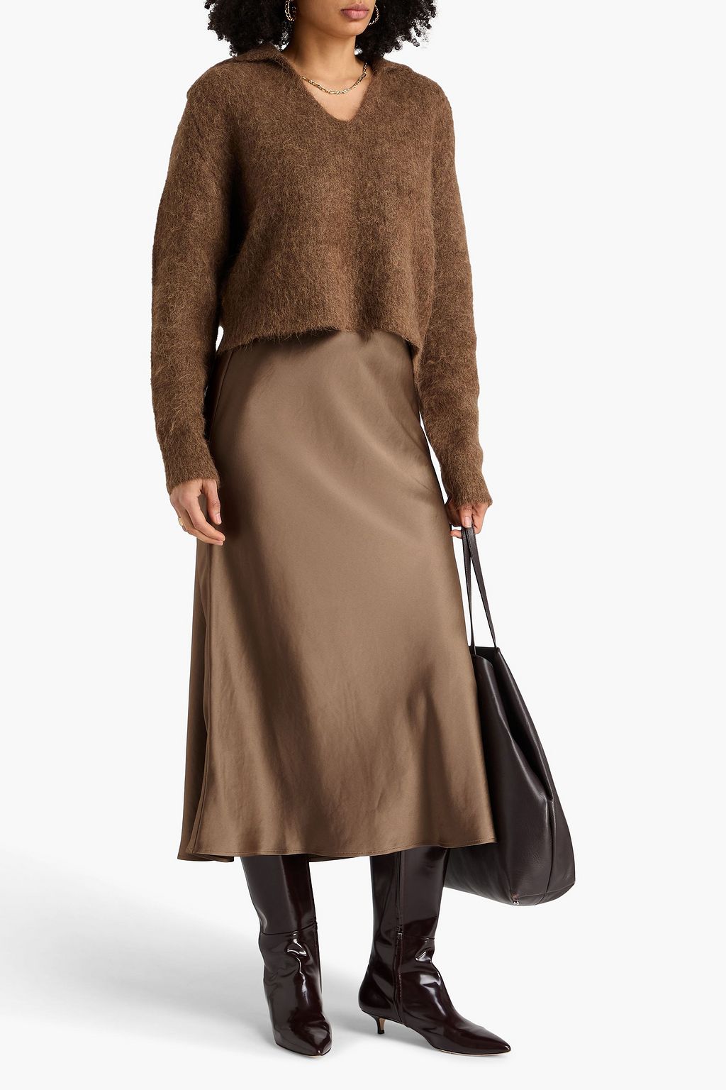 BY MALENE BIRGER Boshan satin midi skirt