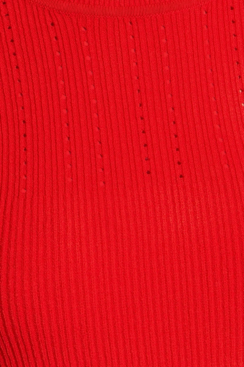 VERONICA BEARD Nami pointelle and ribbed-knit midi dress