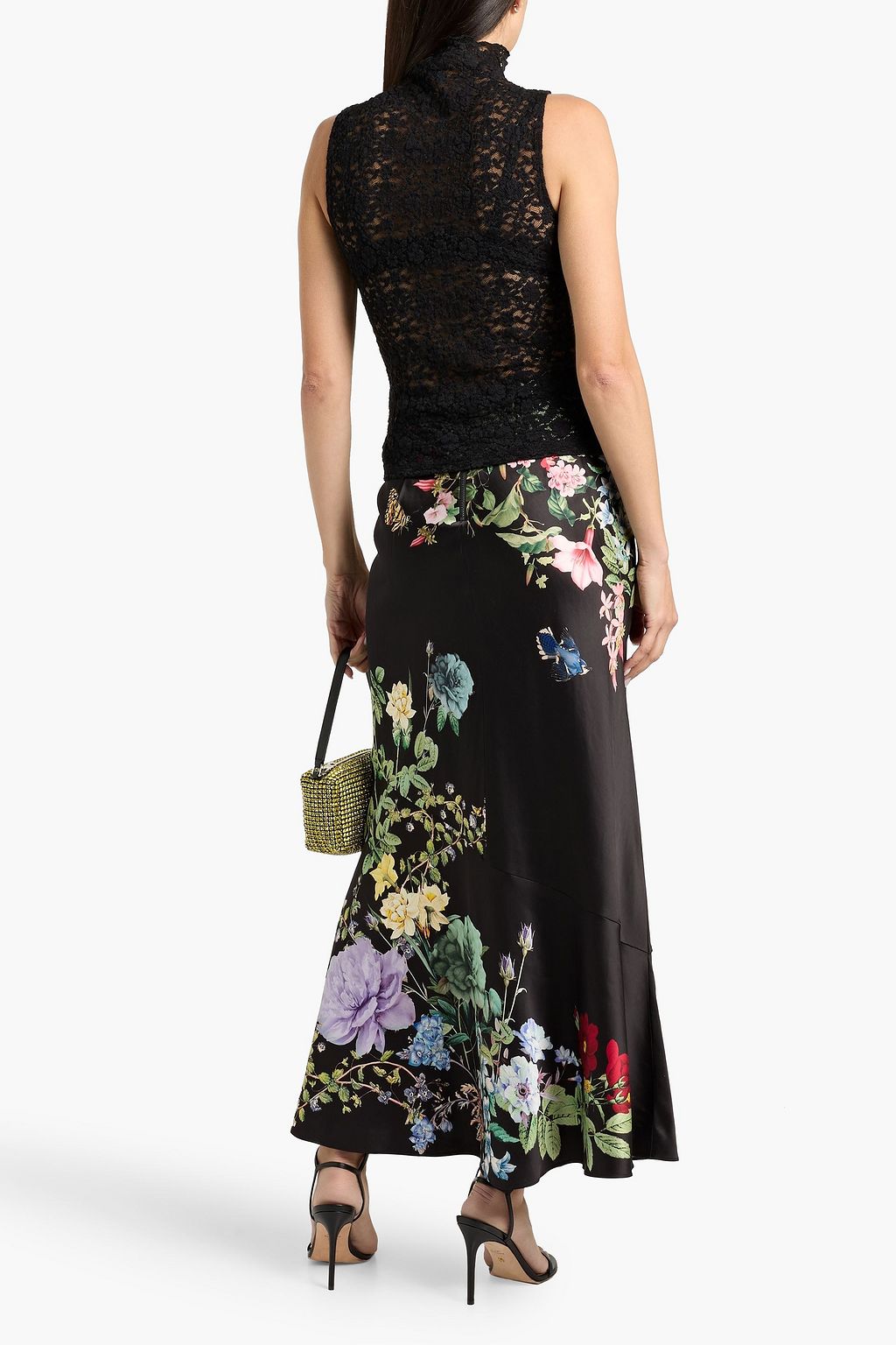 VERONICA BEARD Alora stretch-lace turtleneck top