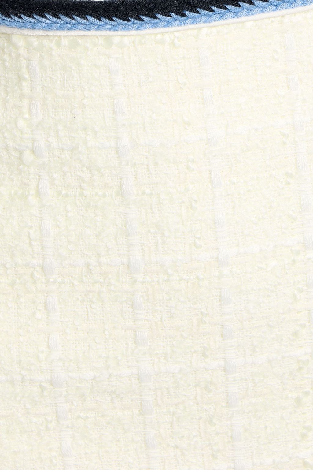 VERONICA BEARD Ohema embroidered cotton-blend tweed mini skirt