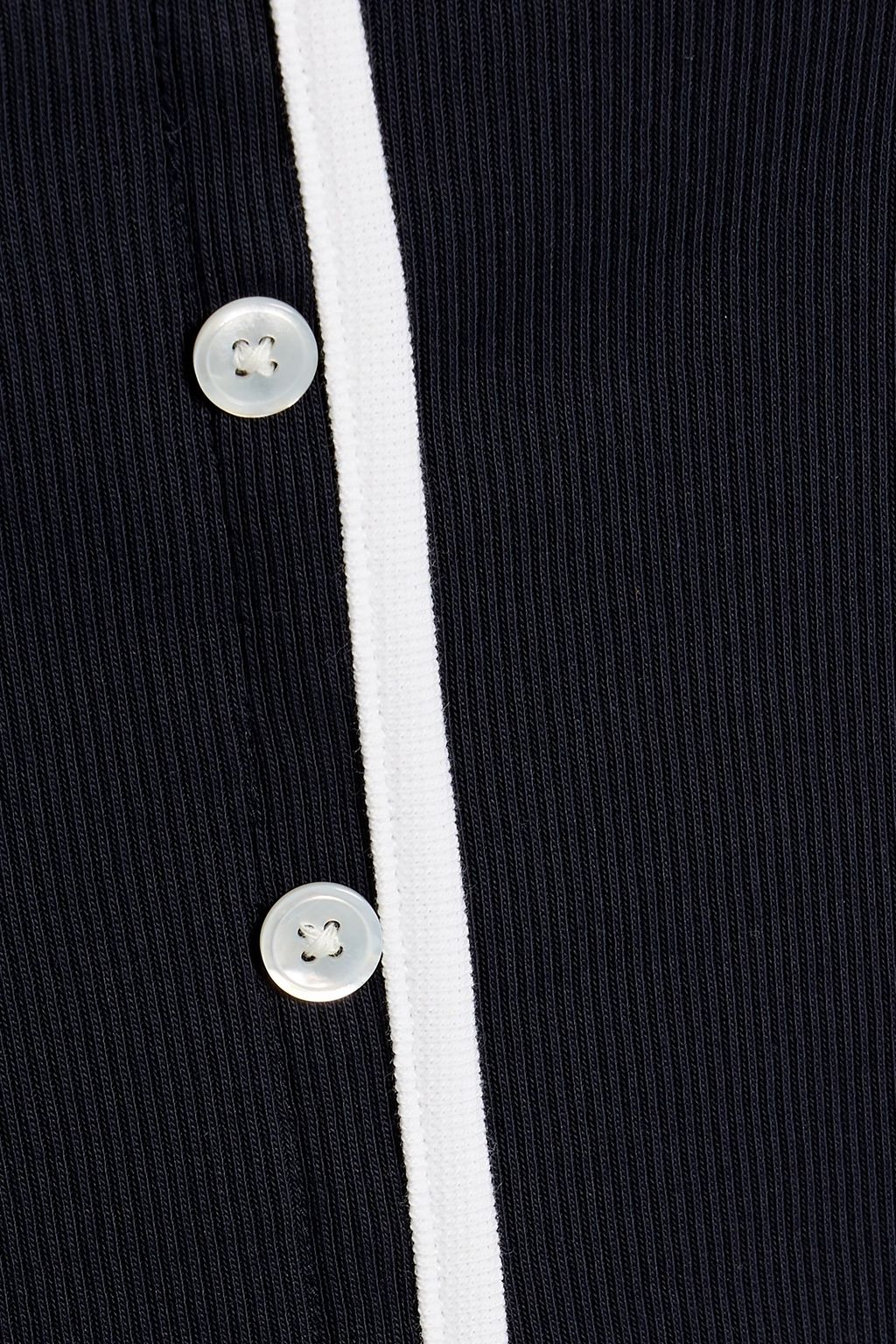 VERONICA BEARD Valley strapless embellished ribbed Pima cotton-blend top