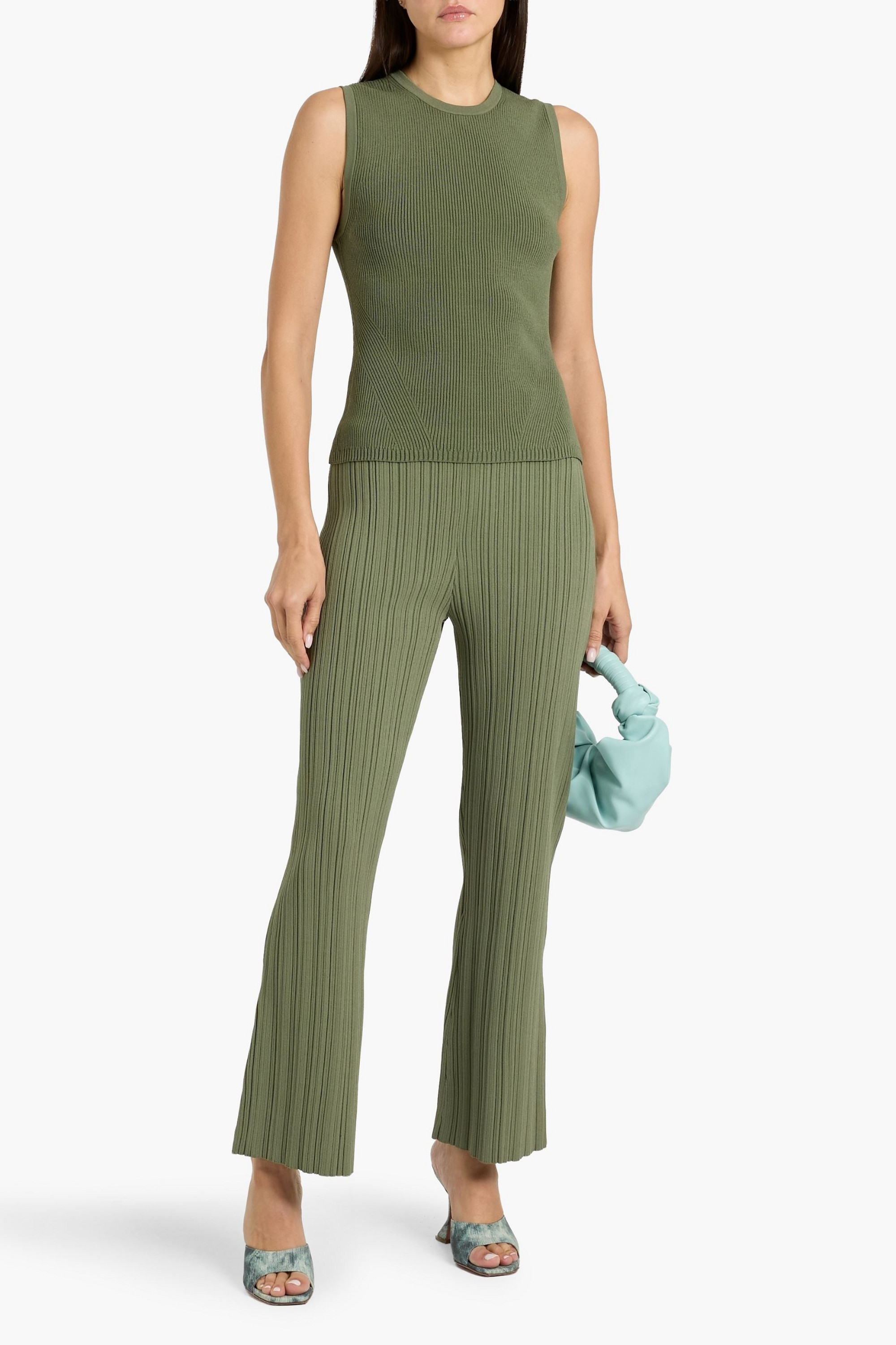 Veronica Beard Sid ribbed-knit top