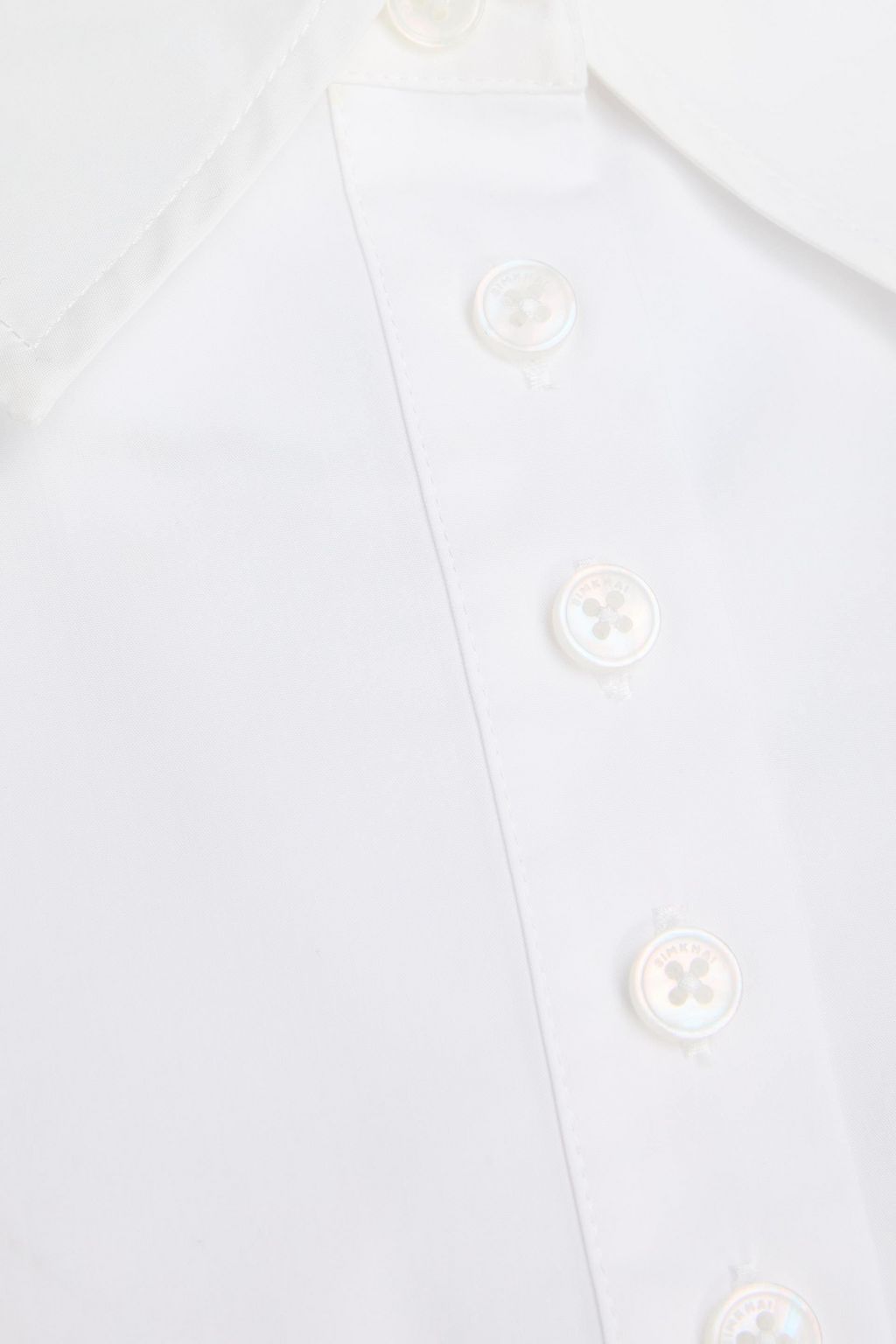 SIMKHAI コットン混ポプリン クロップドトップス