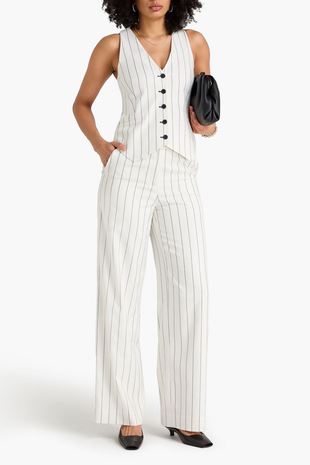 SIMKHAI Sabina striped woven vest