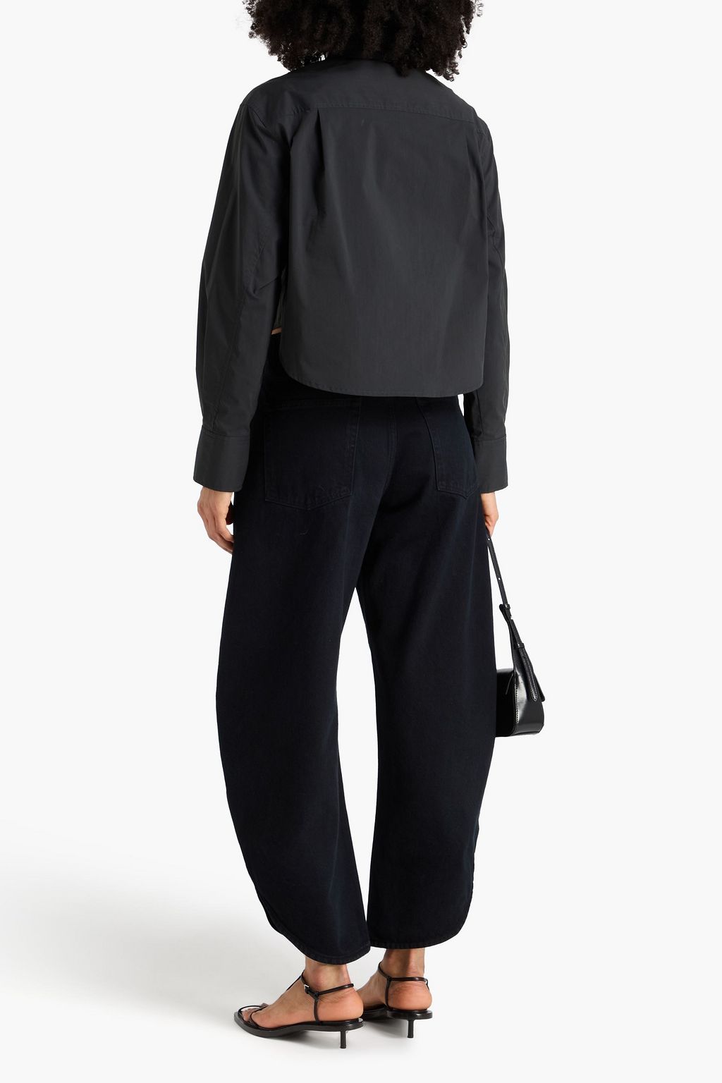 SIMKHAI Renata cotton-blend poplin shirt