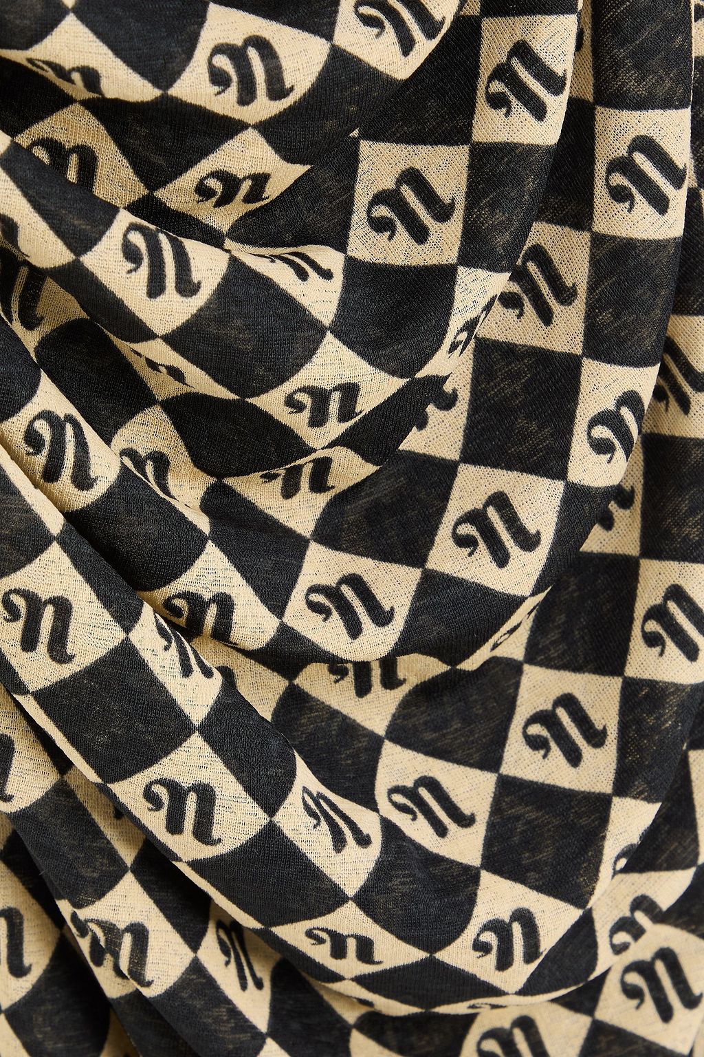 NANUSHKA Ruched printed stretch-jersey mini dress