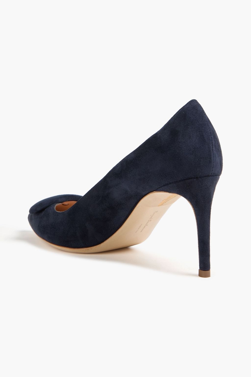 RUPERT SANDERSON Nada embellished suede pumps