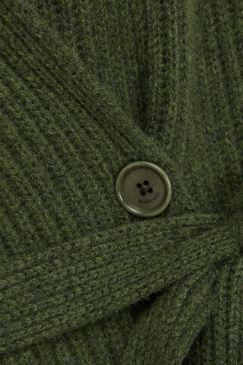 SIMKHAI リブ編みカシミヤ カーディガン