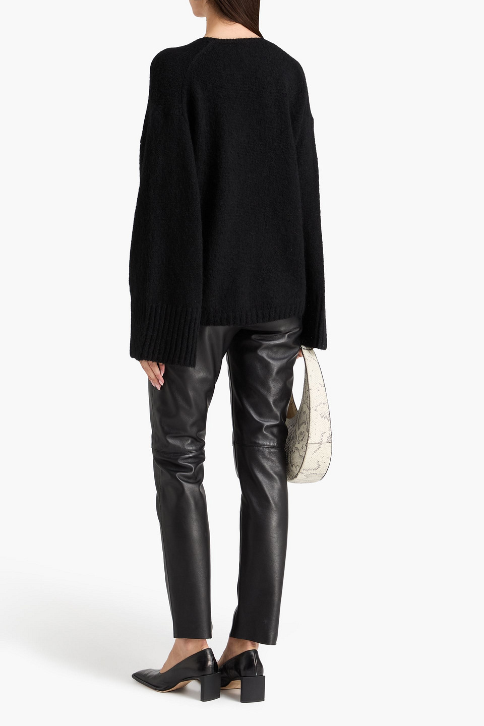  By Malene Birger - Pullover „cimone“ Aus Gebürstetem Strick - Schwarz - Xxs 