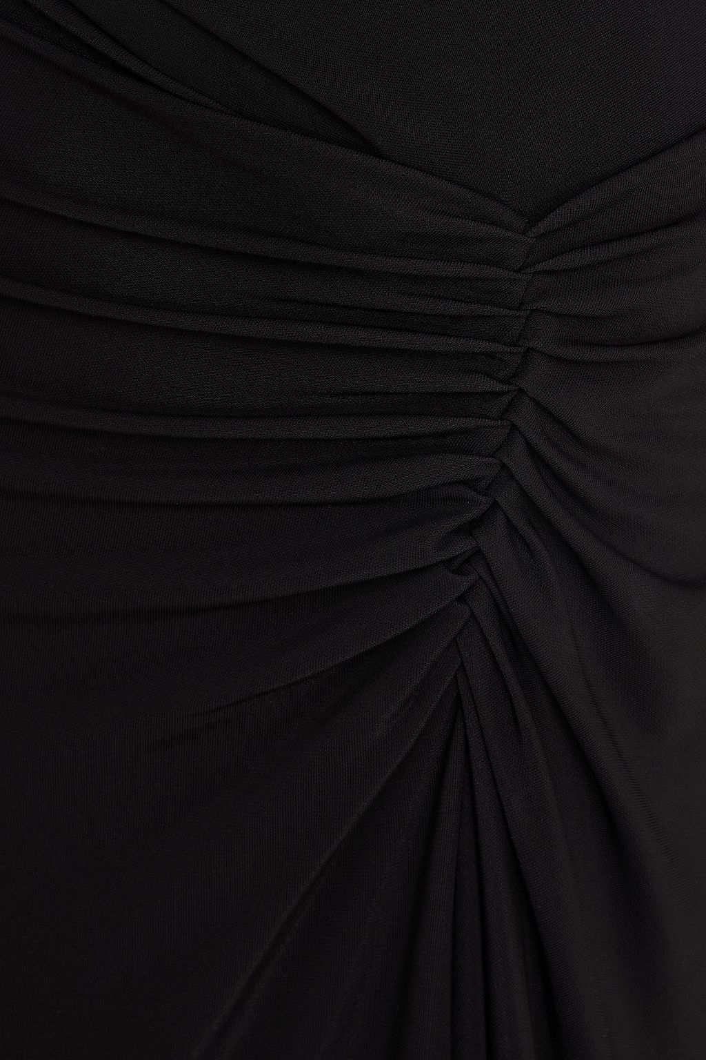 SIMKHAI Ruched jersey maxi dress