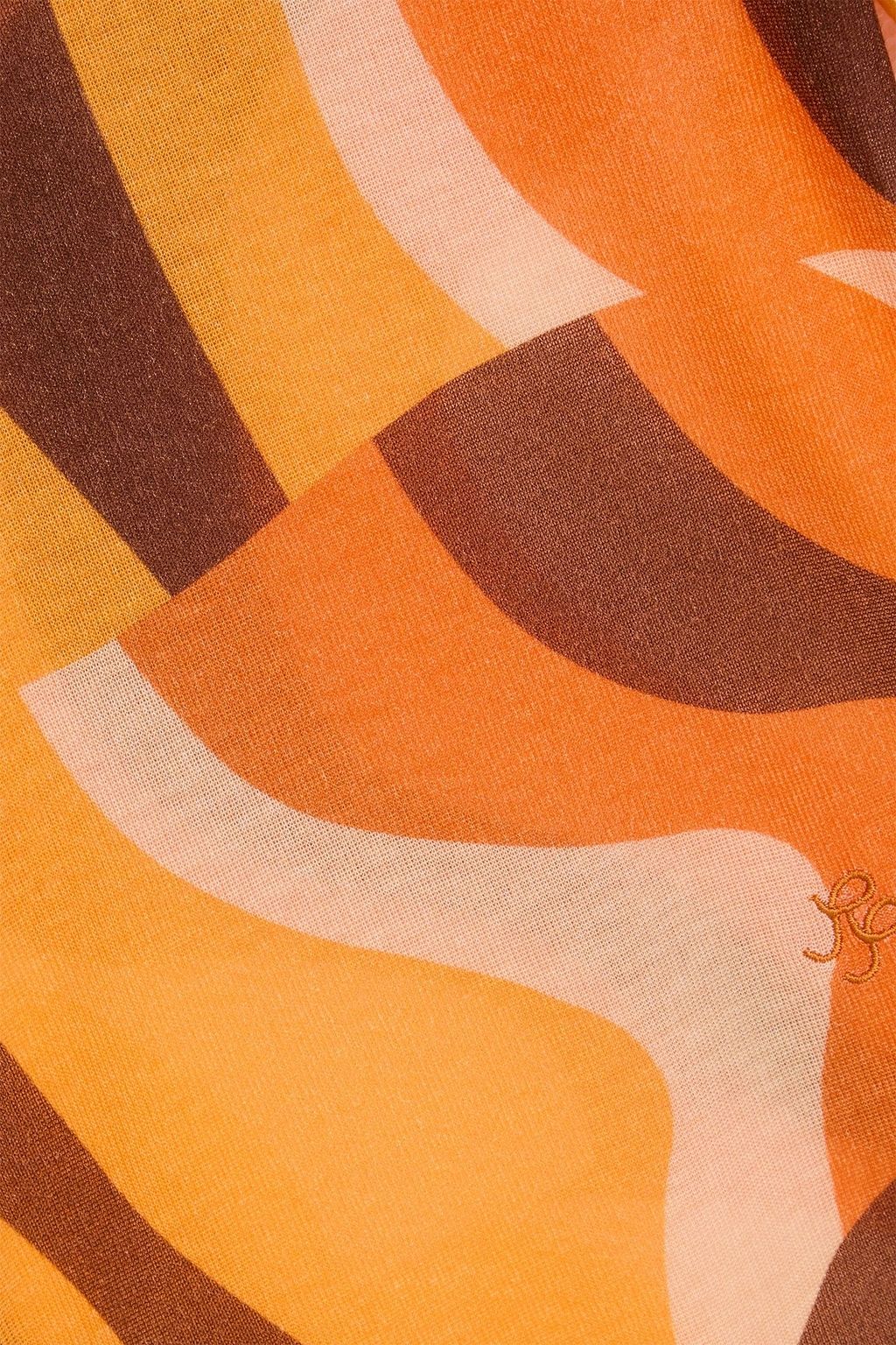 REJINA PYO Rollkragenoberteil aus Lyocell mit Print