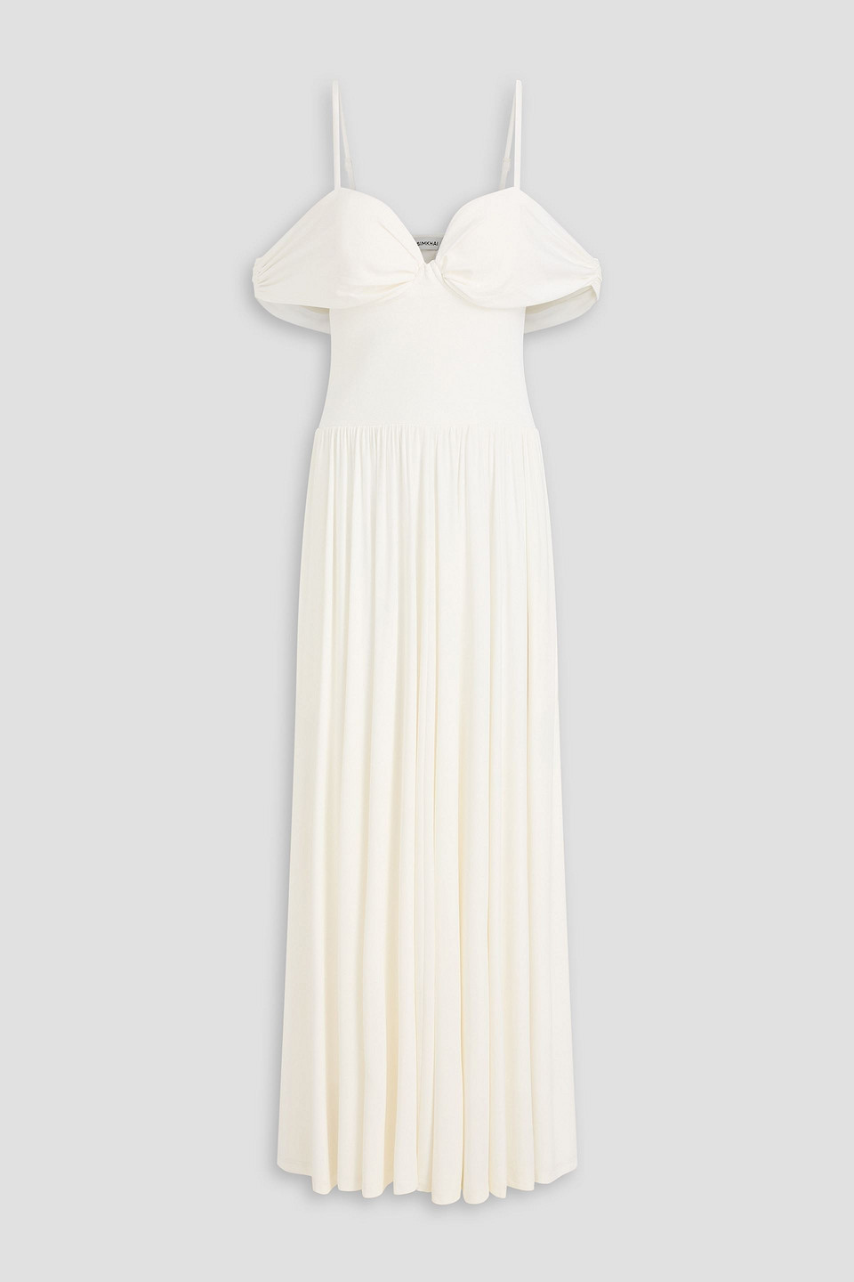 fitted lace wedding dress Eliza Striped Maxi Dress – Teal Poppy main image 0