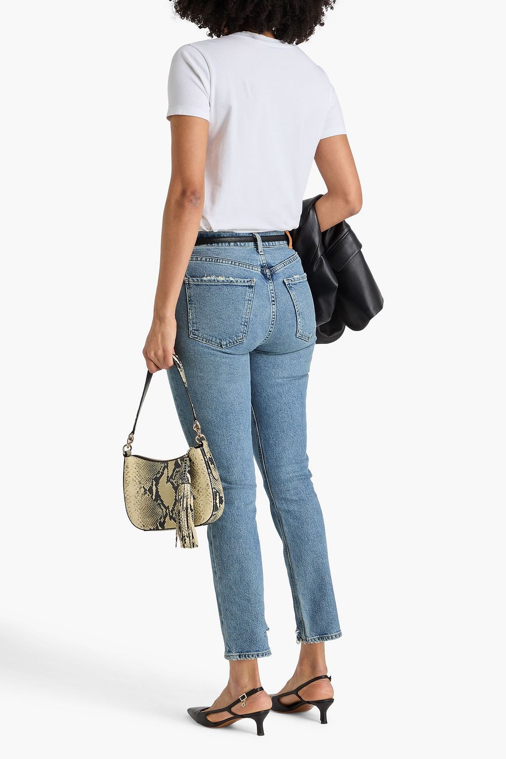 CITIZENS OF HUMANITY Charlotte faded high-rise straight-leg jeans