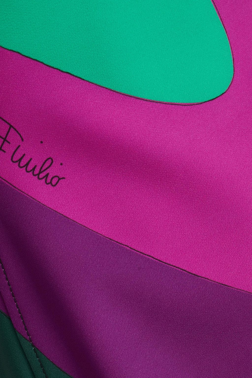 PUCCI Printed crepe midi dress