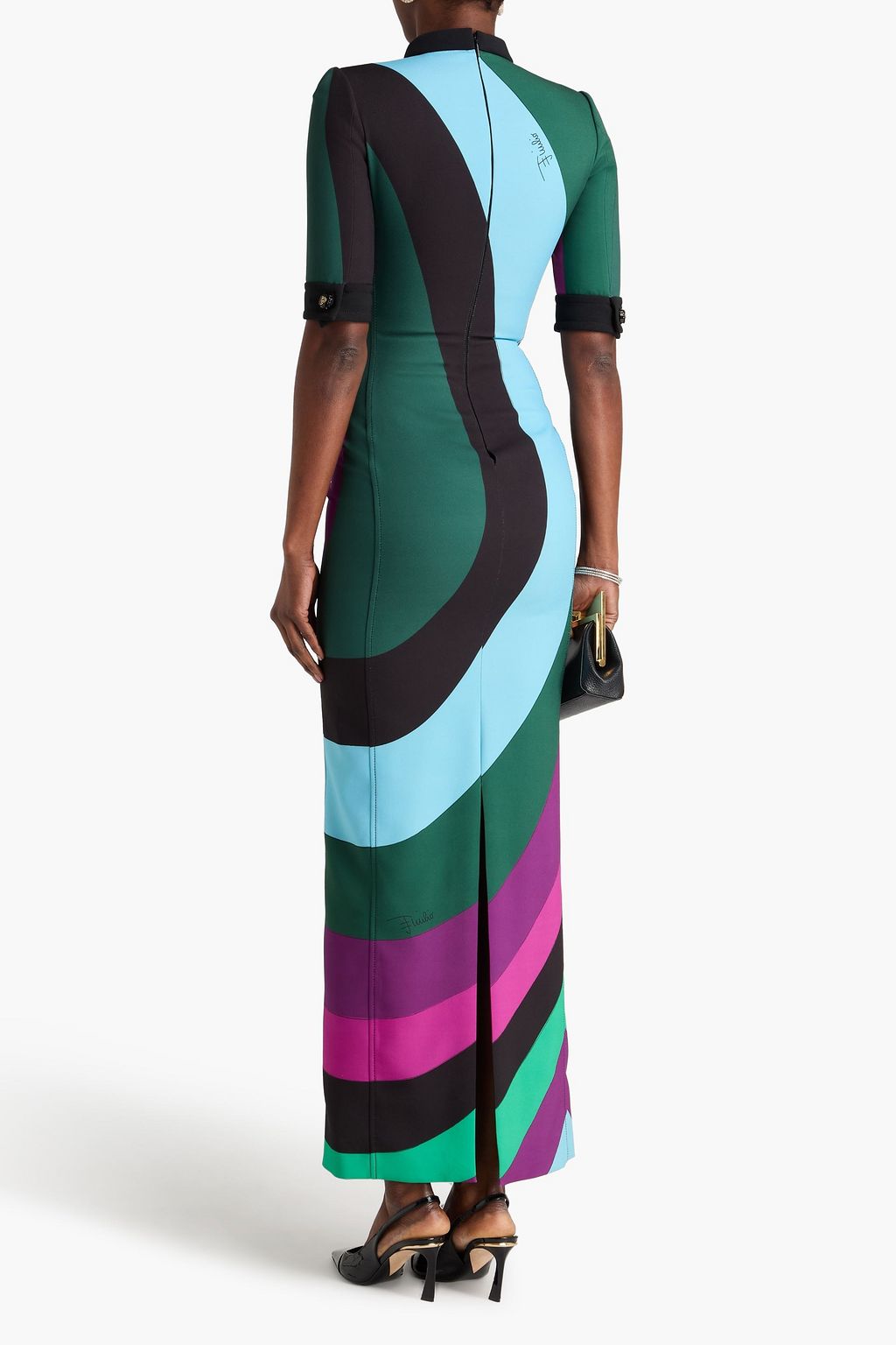 PUCCI Printed crepe midi dress