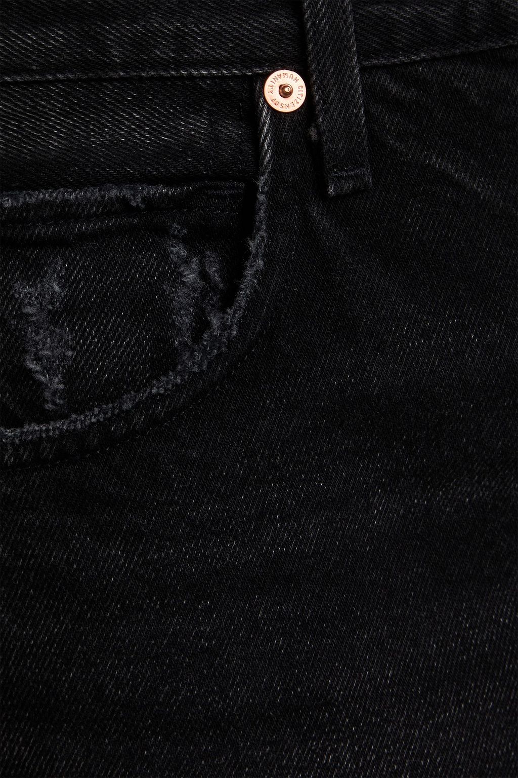 CITIZENS OF HUMANITY Distressed high-rise wide-leg jeans