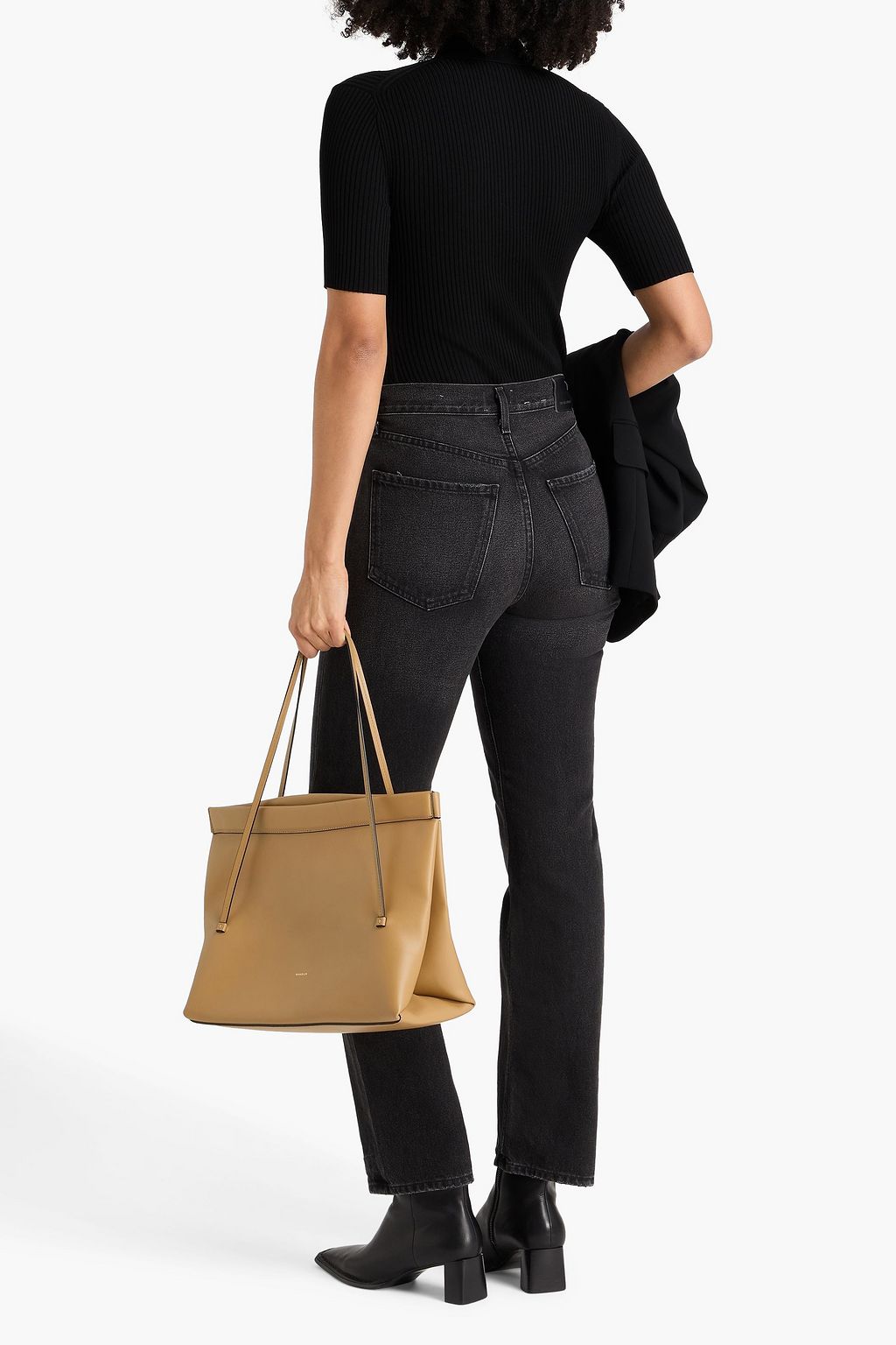 CITIZENS OF HUMANITY Distressed high-rise wide-leg jeans