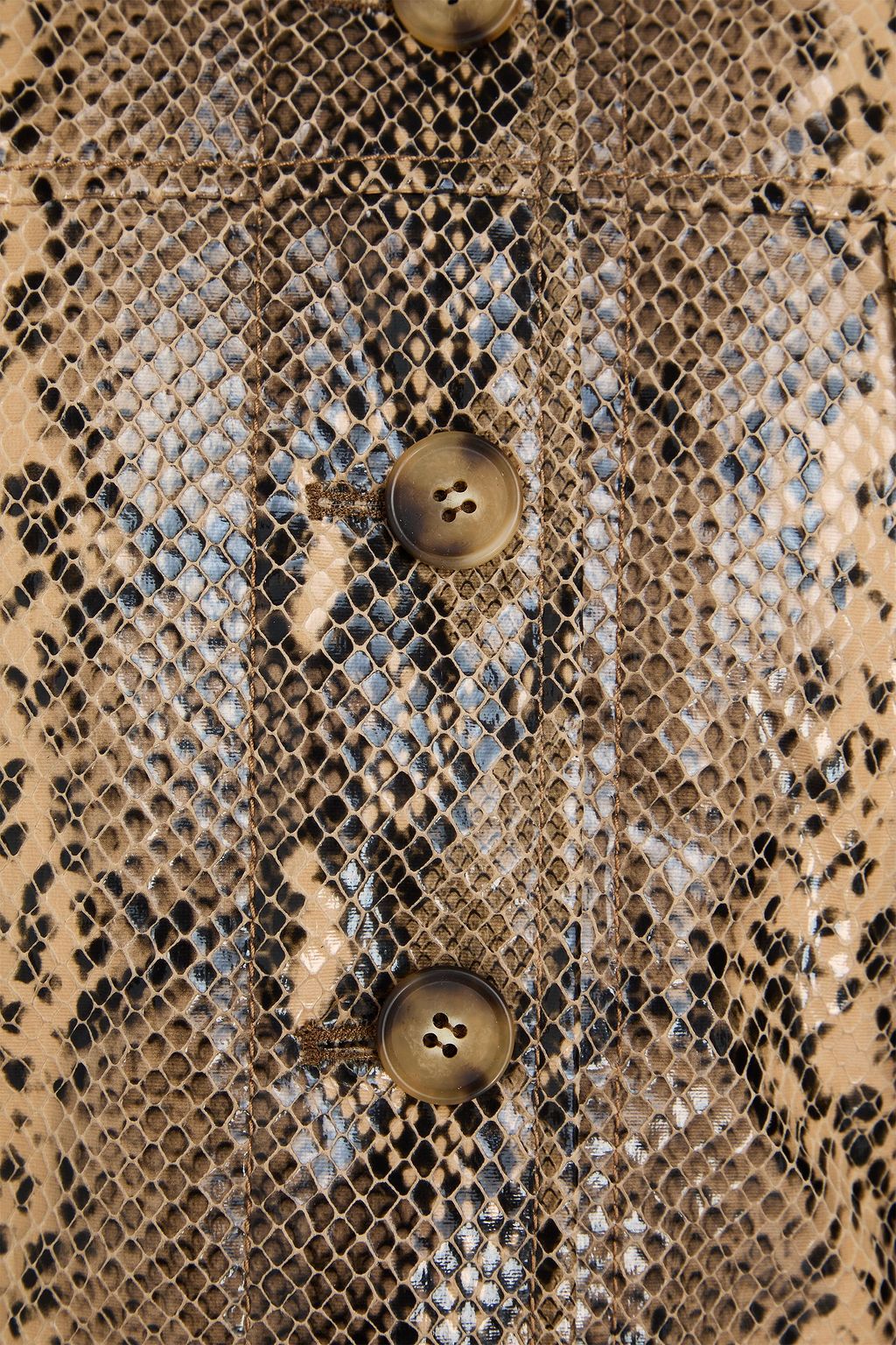 REJINA PYO Wells snake-effect bomber jacket