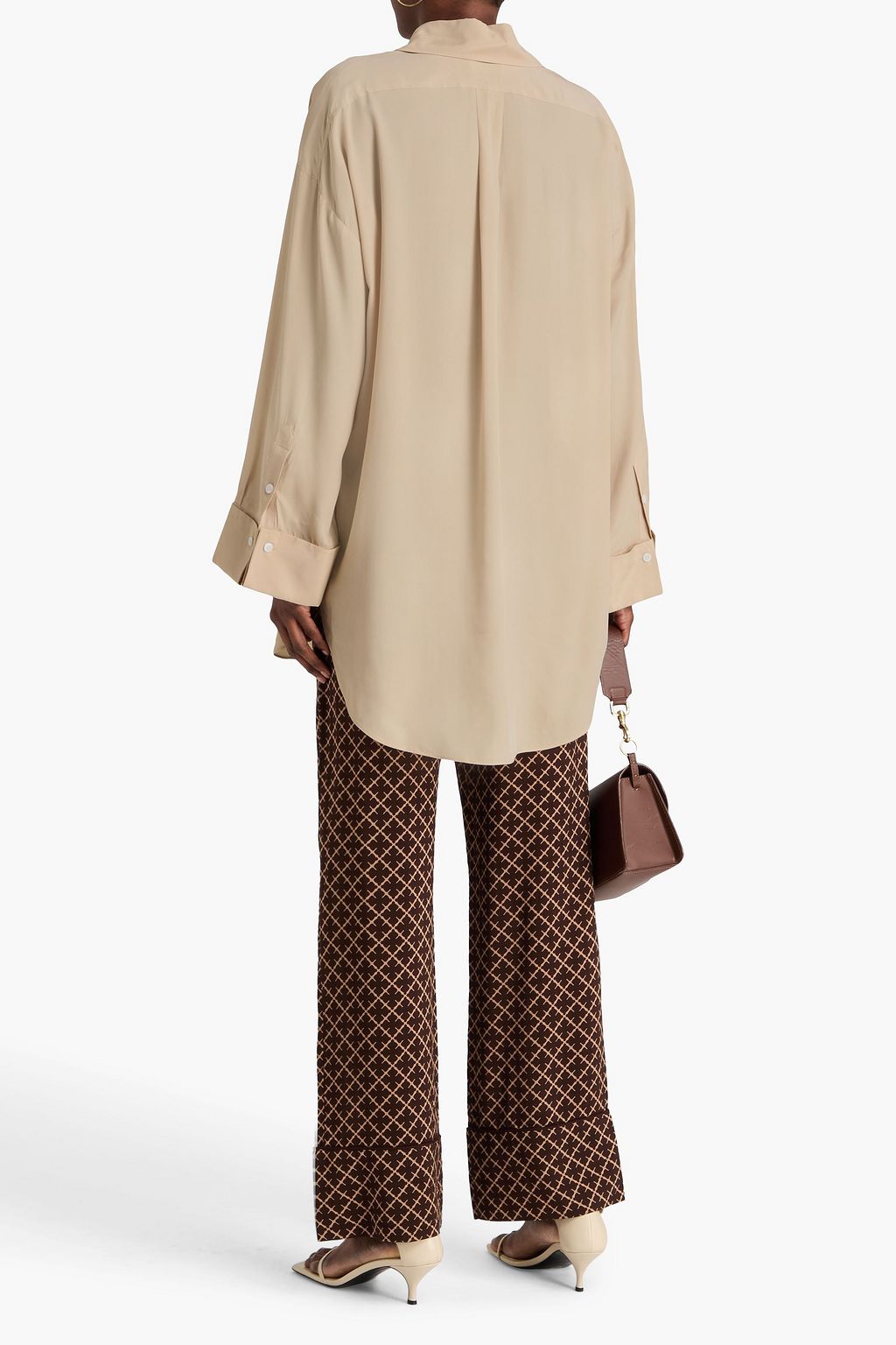 BY MALENE BIRGER بلوزة "مايا" من الحرير الصيني