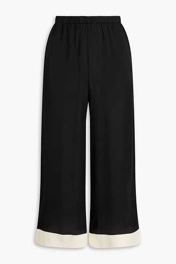 BY MALENE BIRGER بنطال قصير بقصّة عريضة "ميرابيلو" من الساتان