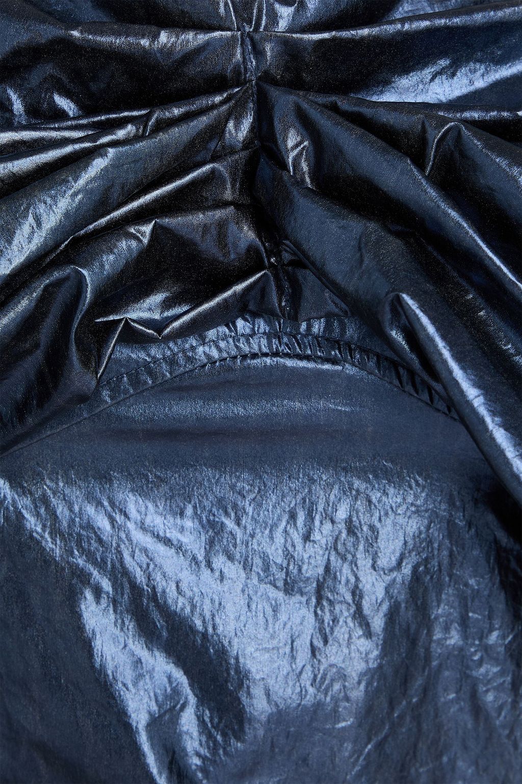 REJINA PYO Dora cold-shoulder lamé midi dress