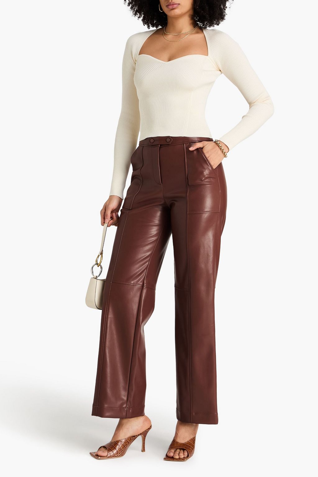 SIMKHAI Mackenzie straight-leg pants