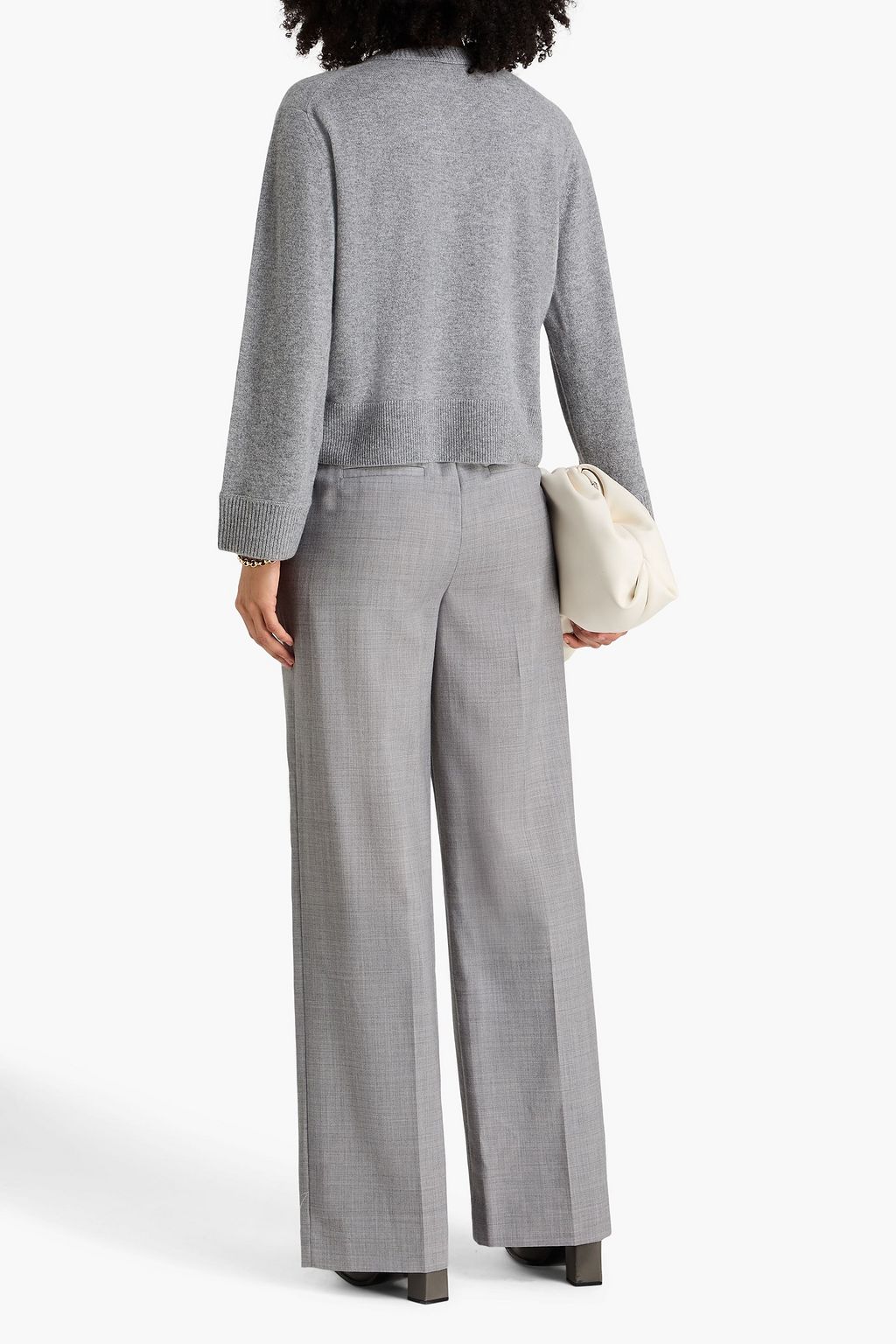 SIMKHAI 울 와이드 레그 팬츠