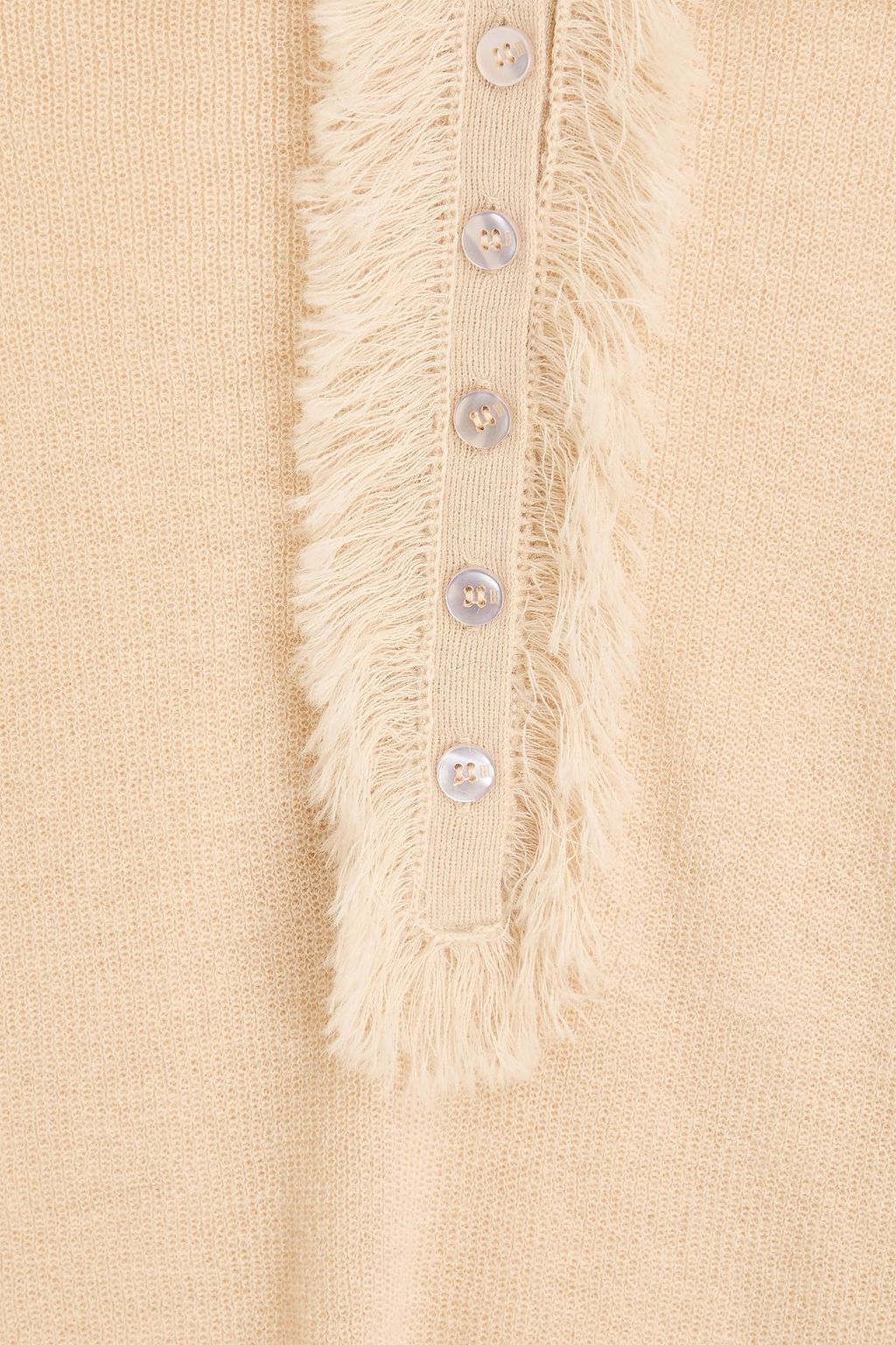 BY MALENE BIRGER كنزة رياضية بولو "دريلي" من مزيج الموهير والصوف بشرّابات