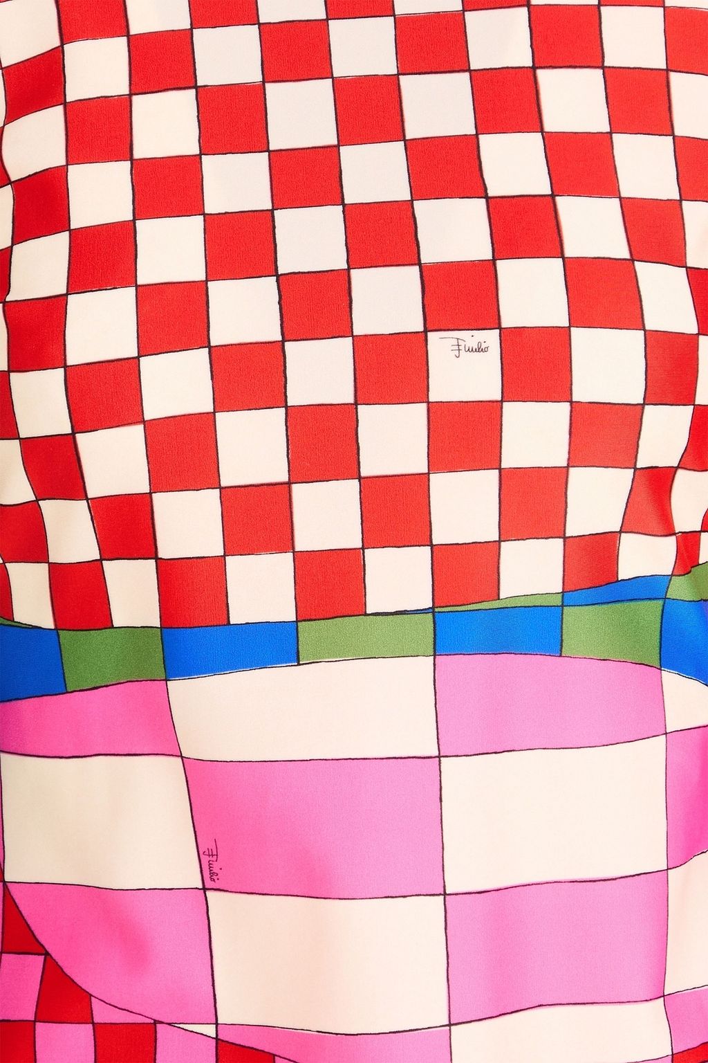 PUCCI Printed stretch-jersey turtleneck top