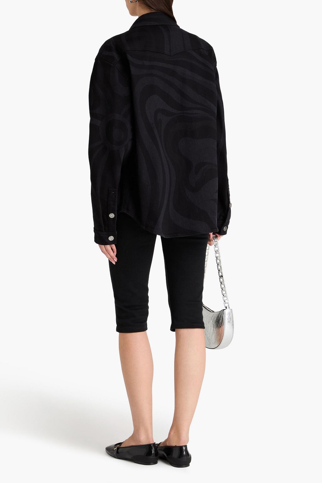 PUCCI Printed denim shirt