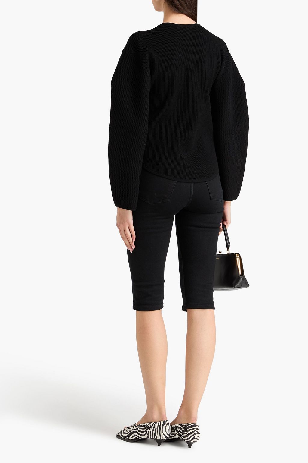 BY MALENE BIRGER كنزة رياضية "فرانشيناس" من نسيج محبوك بنمط مضلّع