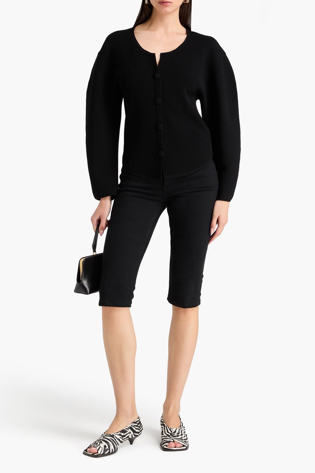 BY MALENE BIRGER كنزة رياضية "فرانشيناس" من نسيج محبوك بنمط مضلّع