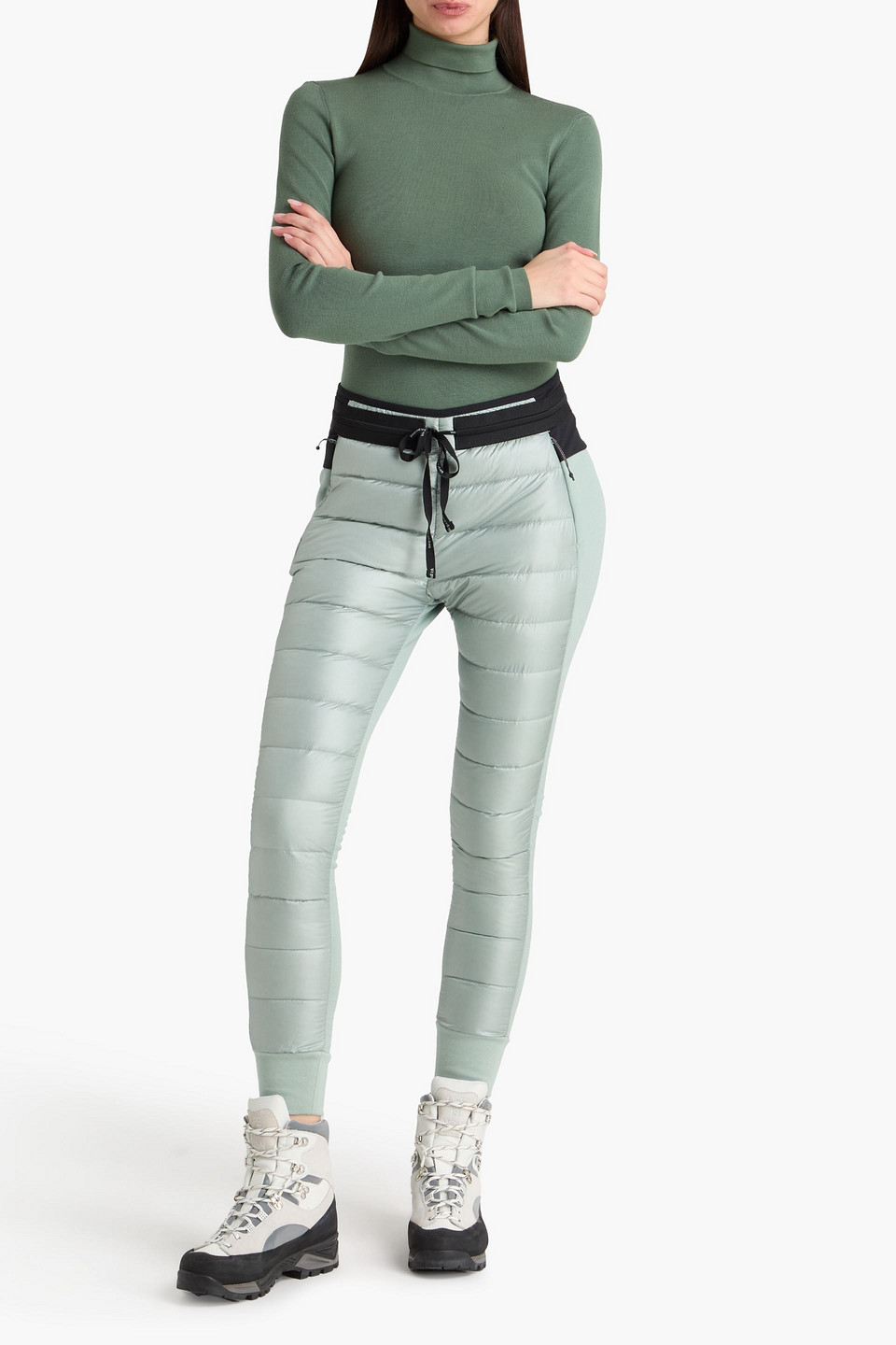  Holden - Track Pants Aus Gestepptem Shell Mit Daunenfüllung - Grün - L 