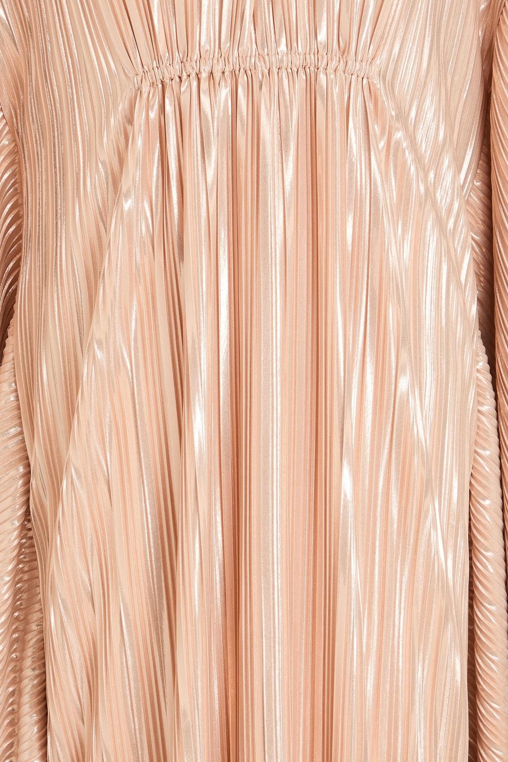 SIMKHAI 케이프 스타일 플리츠 라메 카프탄