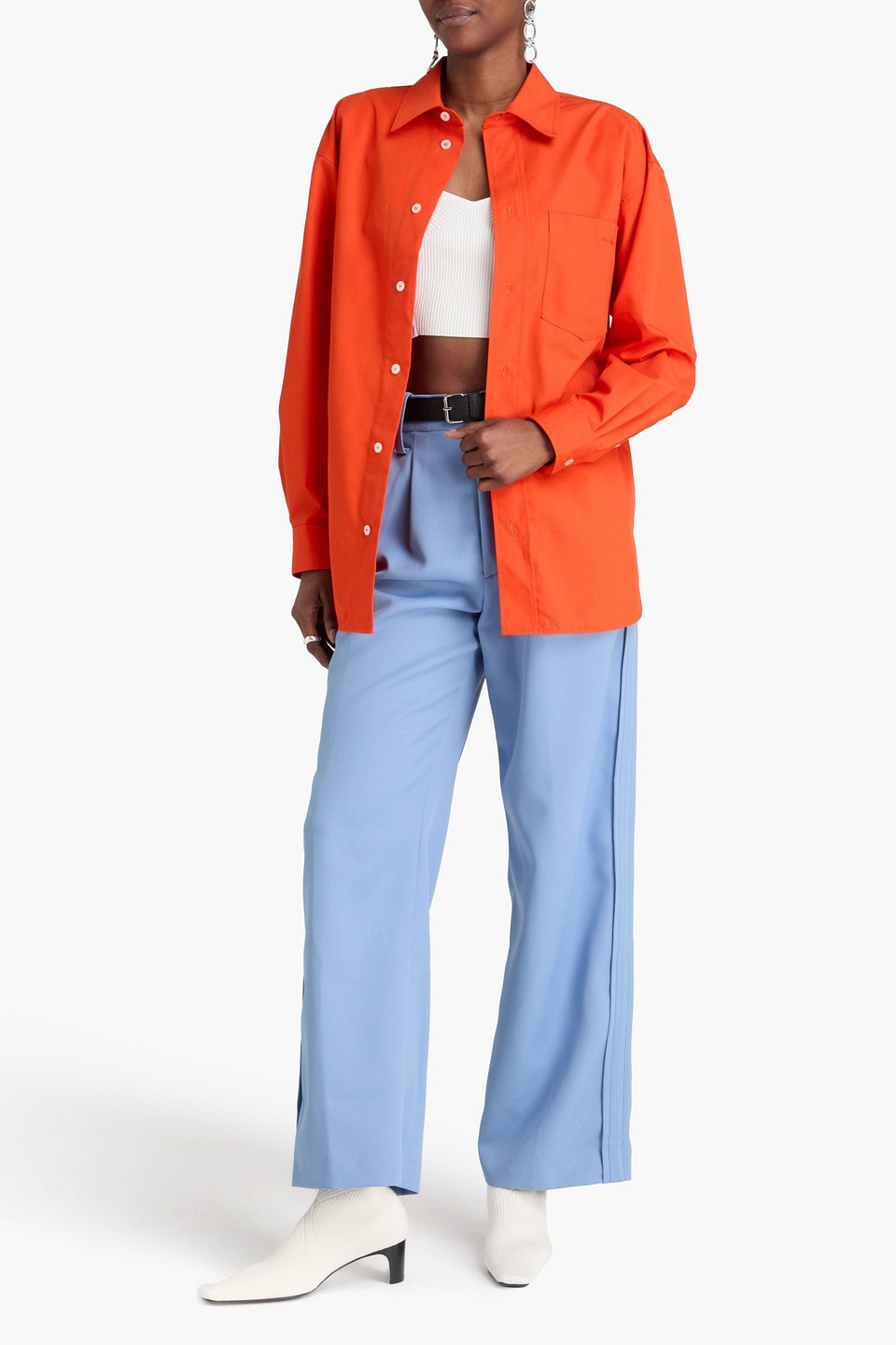  Meryll Rogge - Hemd Aus Popeline - Orange - Xs 