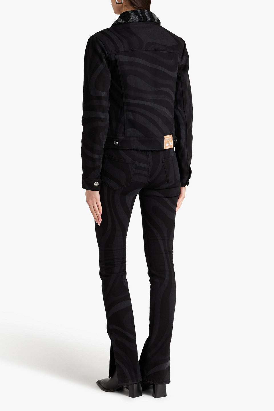  Pucci - Printed Denim Jacket - Black - It 38 