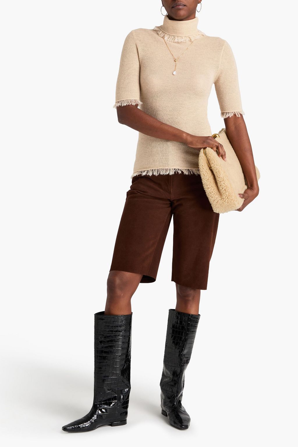 BY MALENE BIRGER Jaxa wool and mohair-blend turtleneck top