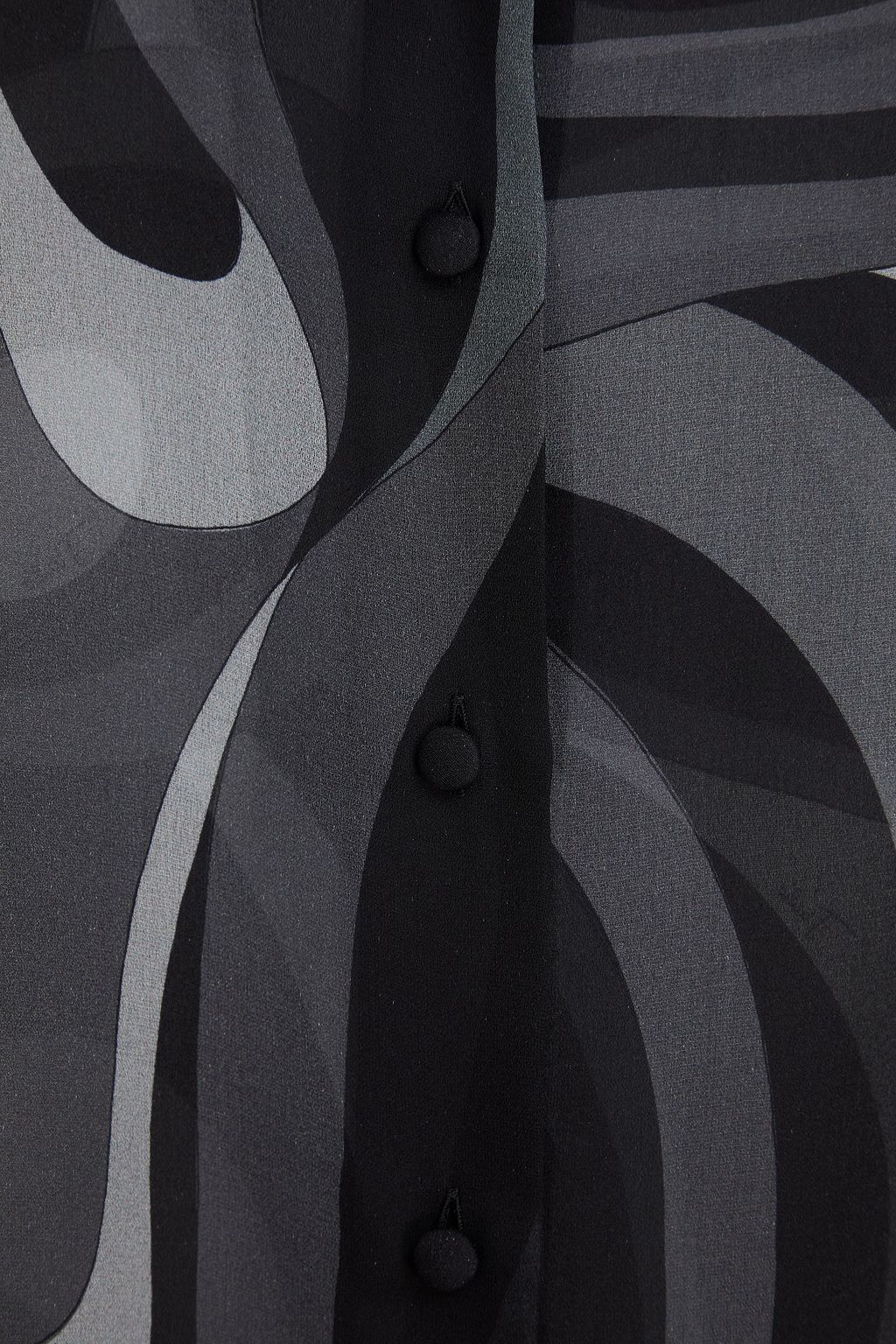 PUCCI Bluse aus Seiden-Georgette mit Rüschen