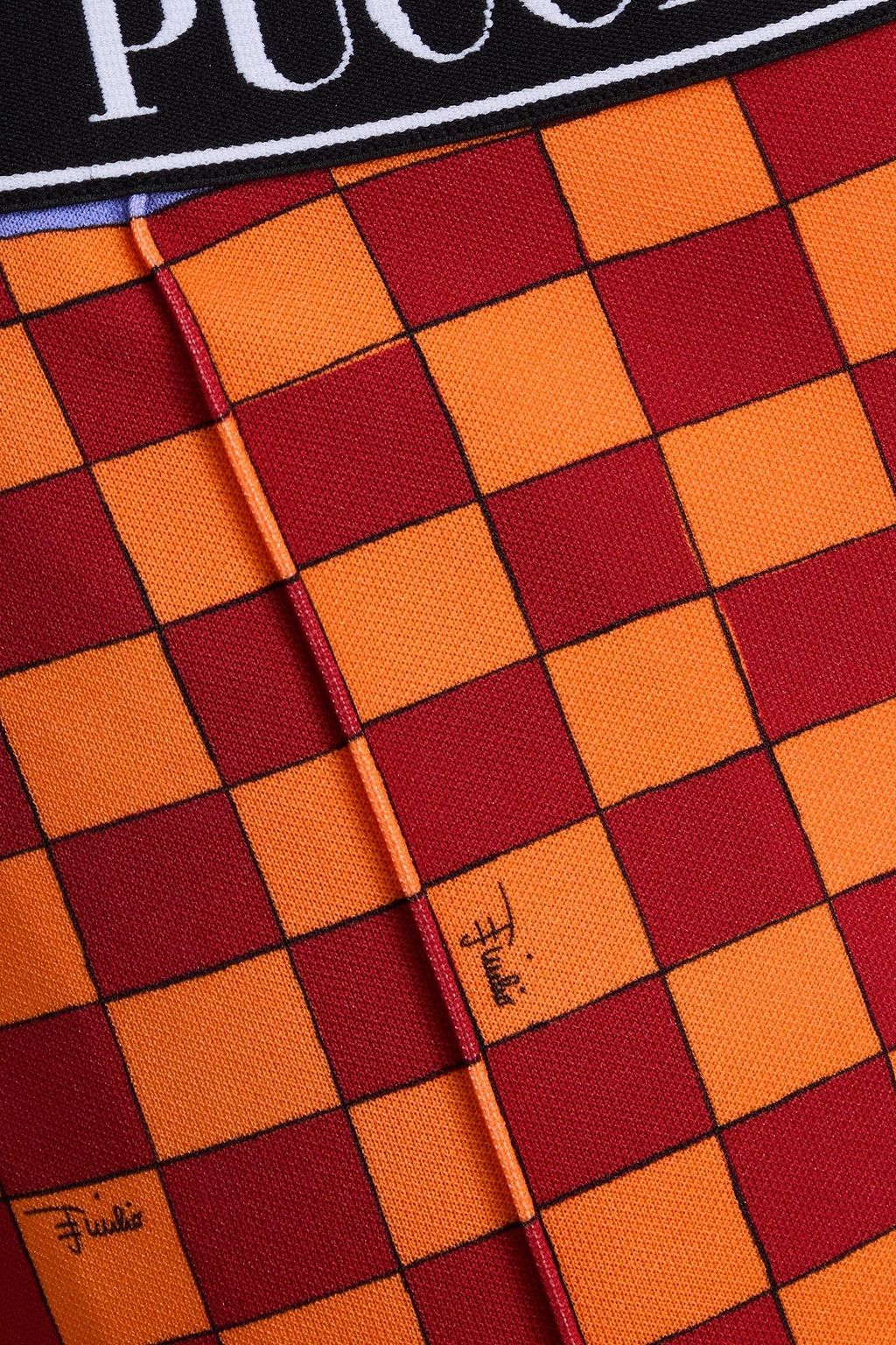 PUCCI Printed piqué flared pants