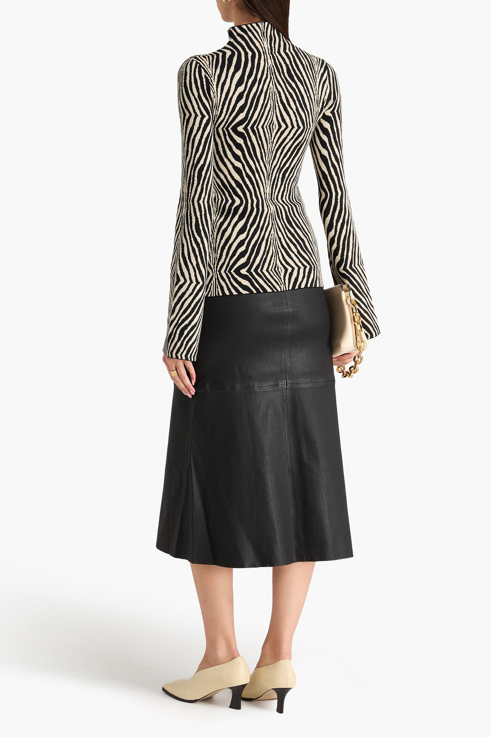  By Malene Birger - Midirock „simoas“ Aus Leder - Schwarz - De 32 