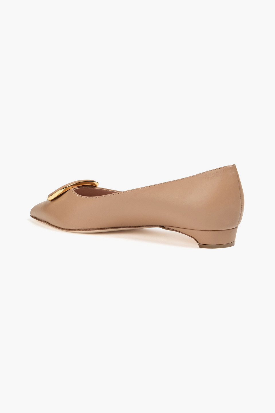  Rupert Sanderson - Flache Schuhe „bedfa“ Mit Spitzer Kappe Aus Leder Mit Verzierung - Neutral - Eu 35 