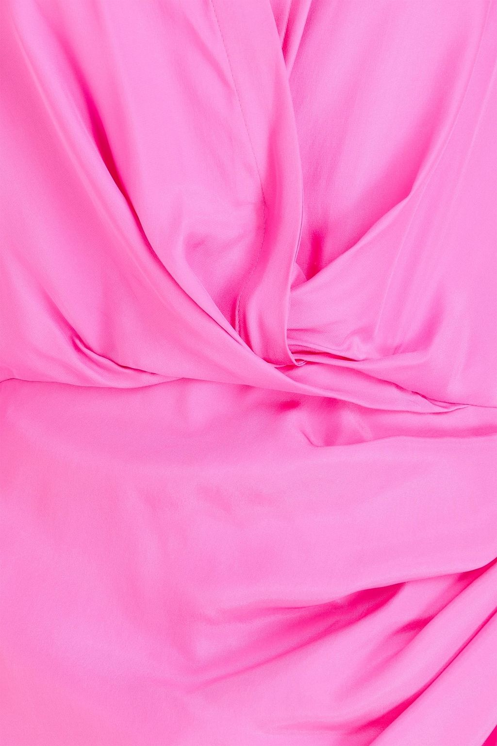 GAUGE81 Naha wrap-effect silk mini shirt dress