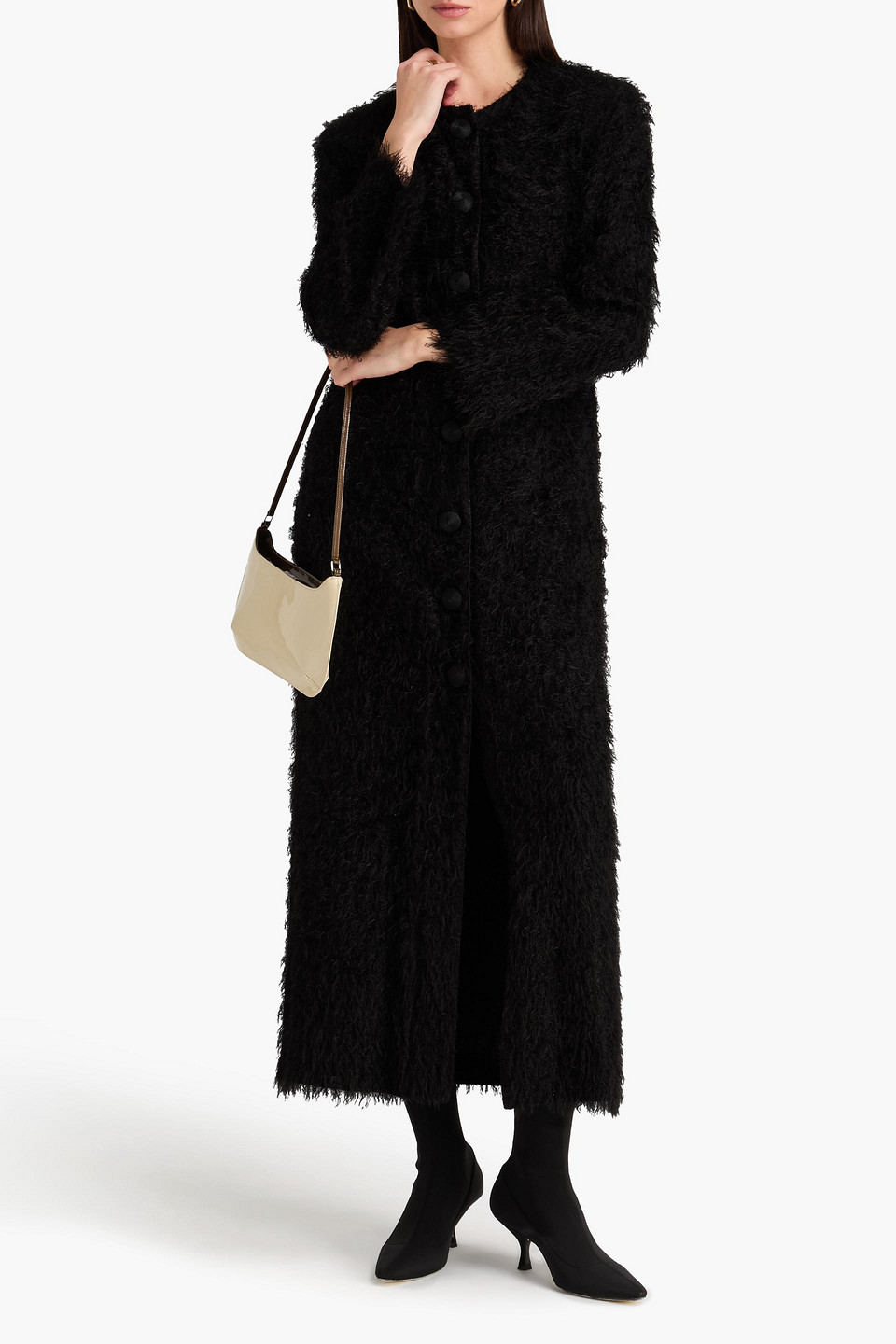  By Malene Birger - Midikleid „susenne“ Aus Webstoff Mit Fransen - Schwarz - De 36 