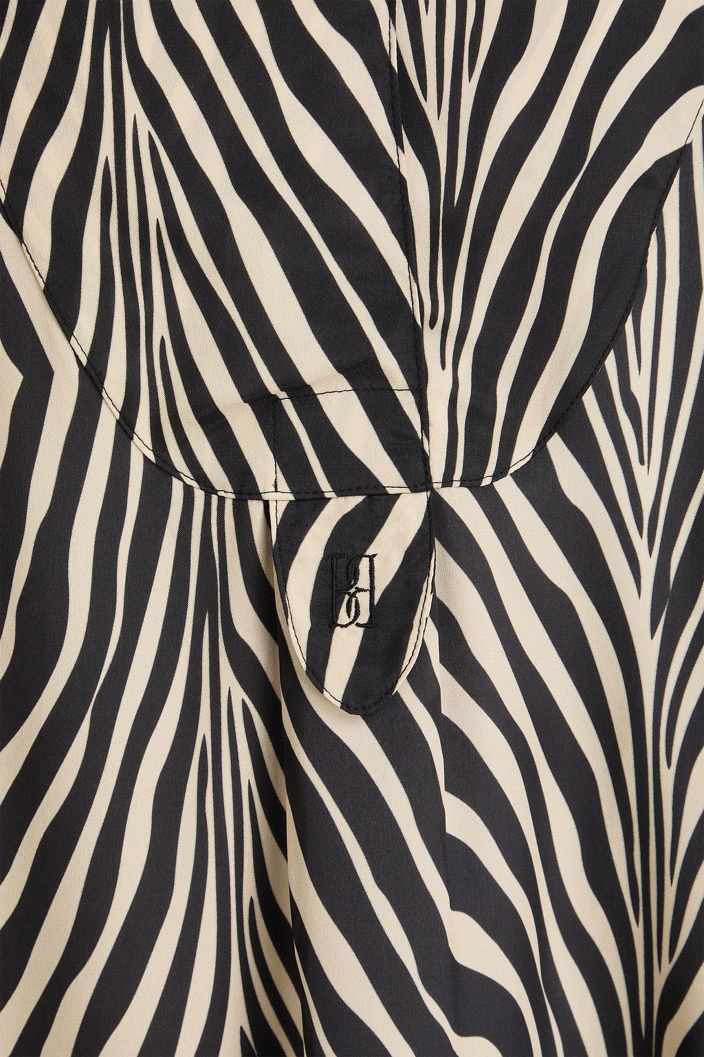 BY MALENE BIRGER Fayette zebra-print satin blouse