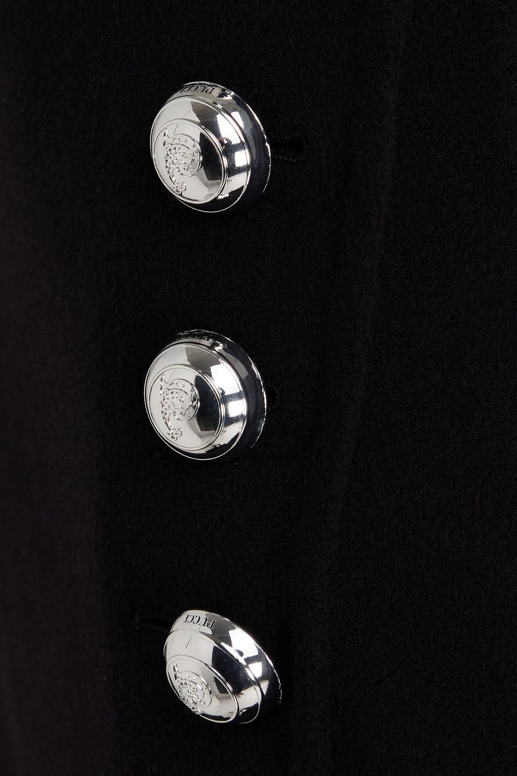 PUCCI Wool-blend felt mini wrap skirt